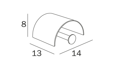 Бумагодержатель Inda ONE A24260CR