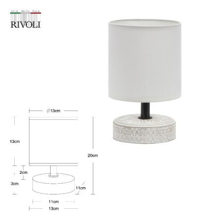 Настольная лампа Rivoli Eleanor (Елеанор) Б0057269