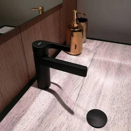 Смеситель Webert DoReMi DR830102560 на раковину черный - фото 4