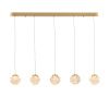 Светильник подвесной Delight Collection MD25030003-5B gold/clear