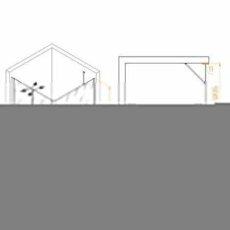 Душевой уголок RGW Passage 060814422-14 120х120 стекло прозрачное профиль черный без поддона