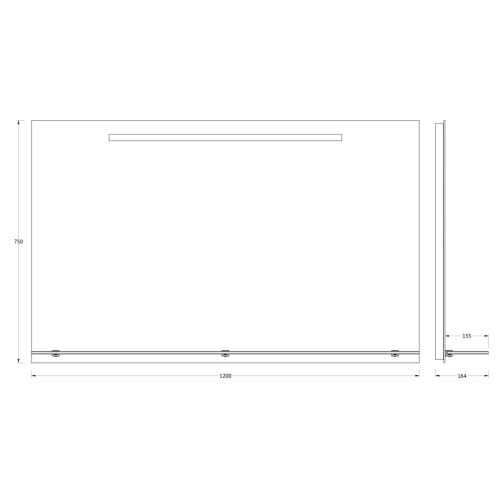 Зеркало со встроенным LED-светильником Evoform Ledline-S BY 2159 120х75 - фото 2