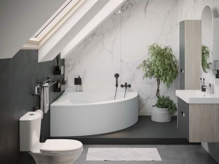 Ванна акриловая Santek Сан-паулу 1WH302399 150х150 угловая четверть круга без каркаса