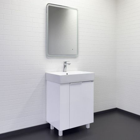 Тумба с раковиной Comforty Асти 00-00019247CF 60х50 напольная цвет белый