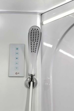 Душевая кабина AvaCan L620LLED+GM 120х80 асимметричная с крышей ориентация левая