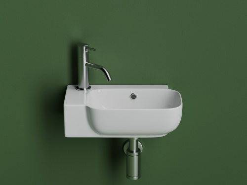 Раковина из сантехнического фарфора Ceramica Nova ELEMENT CN6074R 40х25 подвесная цвет белый - фото 4