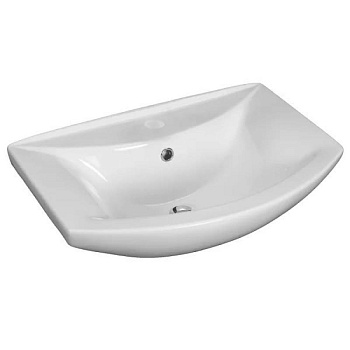 Раковина из сантехнического фарфора Onika Грация 1.3120.3.S00.11B.0 61х43 накладная цвет белый 1 отверстие под смеситель