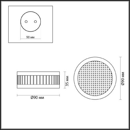 Светильник накладной Odeon Light Hightech (Хигхтецх) 7013/7CL