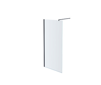 Душевая перегородка Aquatek AQ WIW 10020BL 100х200 стекло прозрачное профиль черный