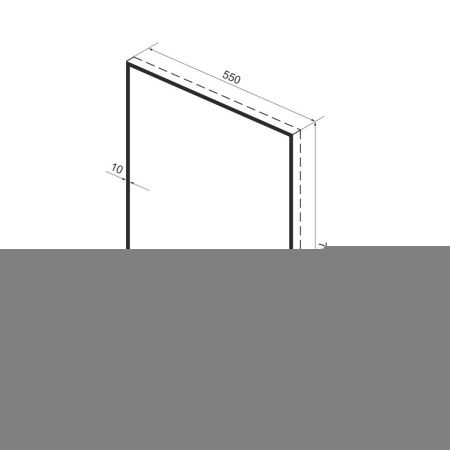 Зеркало Wellsee 7 Rays' Spectrum 172200580 60х70 подвесное