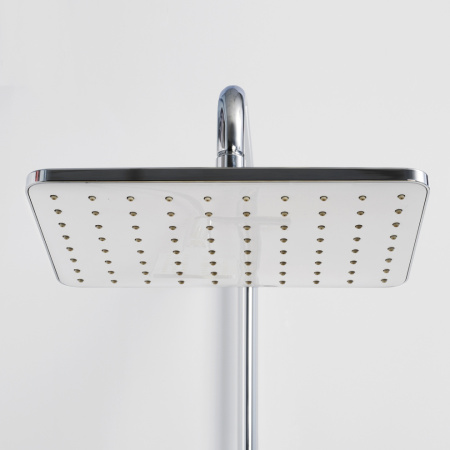 Душевая стойка WasserKRAFT A11301 настенная цвет белый/хром с термостатом