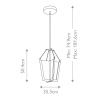 Светильник подвесной Kichler Calters (Цалтерс) QN-CALTERS-P-M-CG