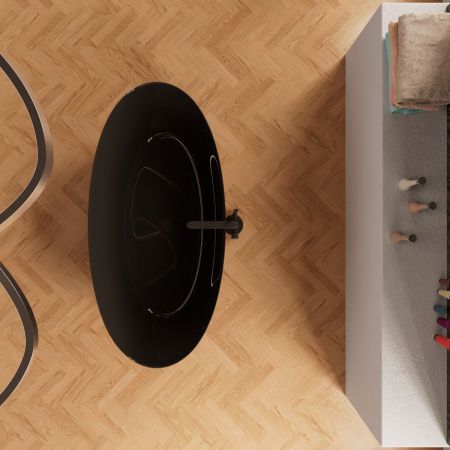 Ванна акриловая Frank 12527 170х80 отдельностоящая овальная с ножками