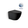 Унитаз подвесной Vincea Globo VT1-14MB черный с сиденьем микролифт безободковый душевой смыв