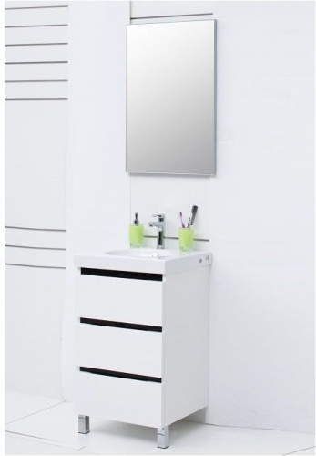 Зеркало в ванную De Aqua Сильвер 00258830 50х90 цвет серебро - фото 4