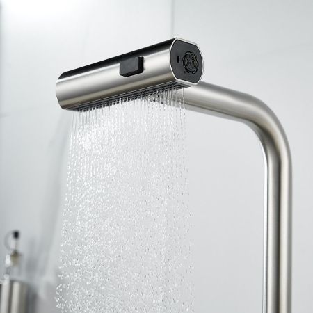 Смеситель для кухни Raffine F203L на мойку сатин