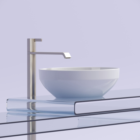 Раковина из сантехнического фарфора Ceramica Nova ELEMENT CN6056 50х36 накладная цвет белый без отверстий под смеситель