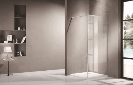 Душевая перегородка Azario Richmond AZ-NAG6310 700 70х200 стекло прозрачное профиль серебро