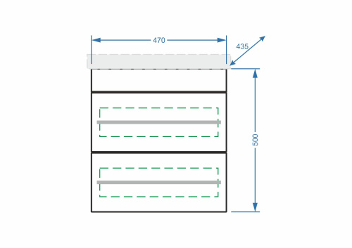 Тумба под раковину Stella Polar Ванесса SP-00000236 47х38х50 подвесная цвет белый - фото 2