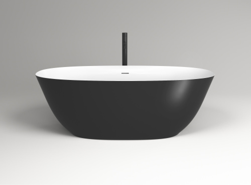 Ванна из искусственного камня Plumberia Selection Veloma VELOMA 170BN 170,5x75 отдельностоящая овальная - фото 2