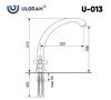 Смеситель для кухни Ulgran Classic U-013-342 на мойку графит
