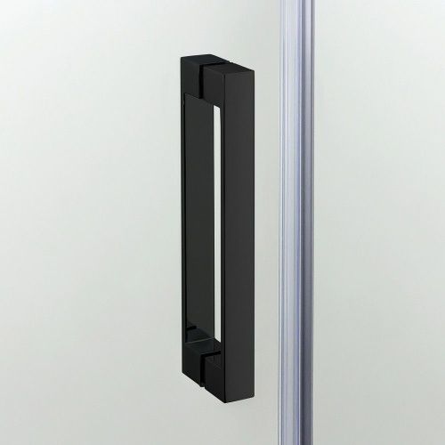 Душевой уголок New Trendy NEW KOMFORT Black K-0469 90х90 стекло прозрачное профиль черный без поддона - фото 5
