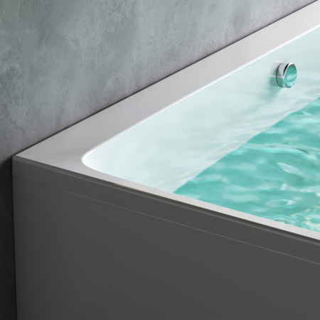 Ванна акриловая Am.Pm Func W84A-170-080W-A 170х80 пристенная прямоугольная без каркаса