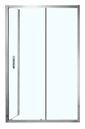 Душевой уголок Azario MILTON AZ-ND1131 R 1200 120х80 стекло прозрачное профиль хром глянцевый без поддона