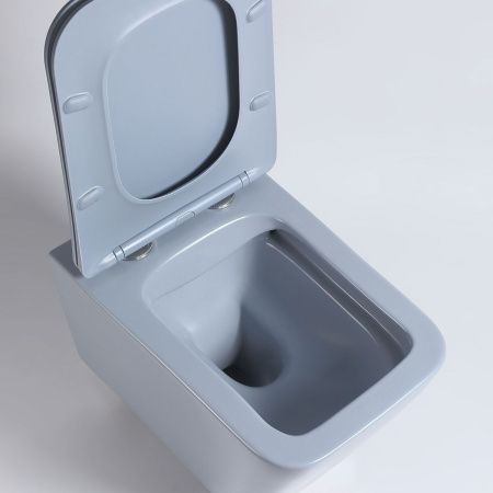 Унитаз подвесной Vincea Q-Line VT1-12MO голубой с сиденьем микролифт безободковый душевой смыв