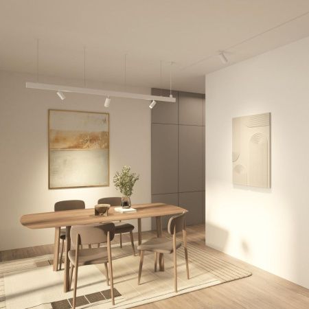 Трековый однофазный светильник Denkirs Simple Spot (Симпле Спот) DK8120-WH