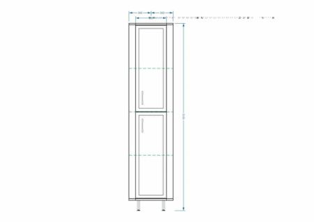 Шкаф-пенал Stella Polar Концепт угловой SP-00000147 30х180 напольный цвет белый