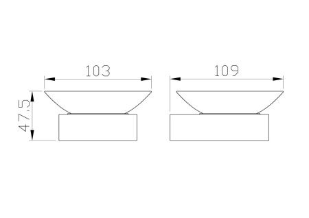 Мыльница с держателем Wonzon & Woghand LOTTE WW-8322-BGM