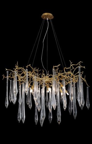 Люстра подвесная Crystal Lux Reina (Реина) REINA SP8 D1000 GOLD PEARL - фото 4
