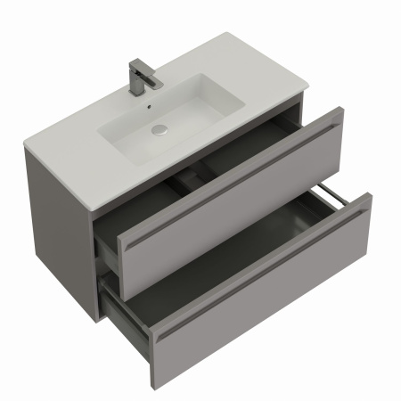 Тумба под раковину Allen Brau Eclipse 2.0 1.E1003.PGM 2.0 100х46х63 подвесная цвет серый