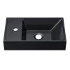 Раковина из искусственного камня Uperwood Classic New 2911021334 40х20 полувстраиваемая цвет черный