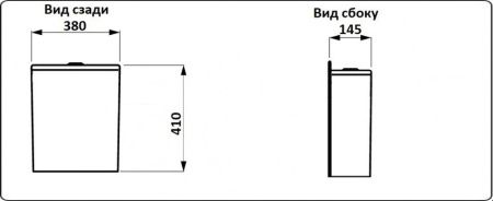 Унитаз напольный с бачком CeramaLux 1219A белый с сиденьем микролифт безободковый каскадный смыв