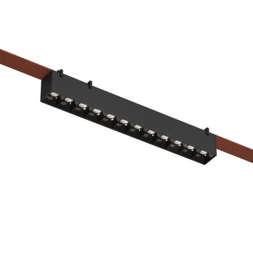 Трековый однофазный светильник Denkirs Belty grill (Белты грилл) DK5670-BK - фото 3