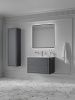 Тумба с раковиной Iddis Oxford Neo OXN80D0i95K 80х50 подвесная цвет серый