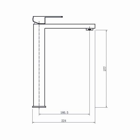 Смеситель для раковины Fashun A51217 на столешницу сатин