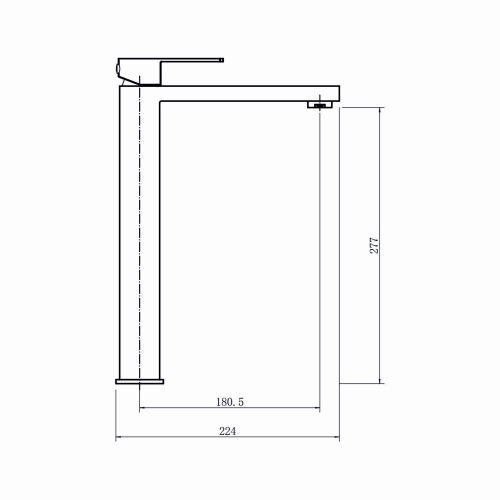 Смеситель для раковины Fashun A51217 на столешницу сатин - фото 3