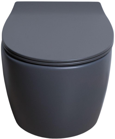 Чаша унитаза подвесная Allen Brau Fantasy 4.11004.AN цвет черный без сиденья безободковая каскадный смыв