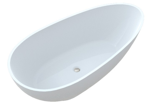 Ванна из искусственного камня C-Bath CBM002001 170х85 отдельностоящая овальная - фото 3