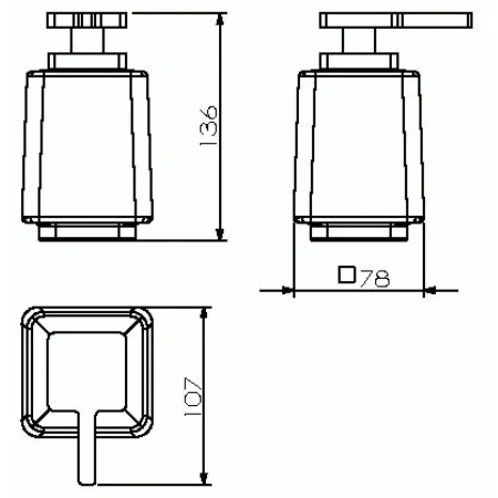 Дозатор для жидкого мыла Langberger MELVIN 32021A-01-00