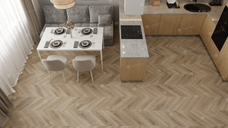 SPC ламинат Alpine Floor Chervon Alpine ECO 18-6 MC Дуб Синистра Chevron толщина 0.5 см 43 класс 600х127