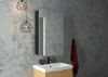 Зеркало-шкаф Art&Max LECCE AM-Lec-560-850-1D-R-DS-F-Nero 60х90 подвесной цвет черный