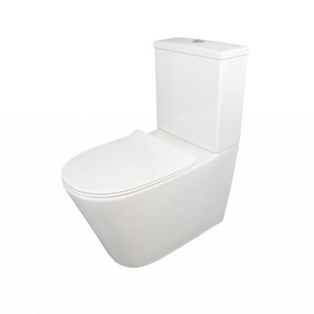 Унитаз напольный с бачком Creo Сeramique ORLEANS COMBO-OR1002 белый с сиденьем с микролифт душевой смыв
