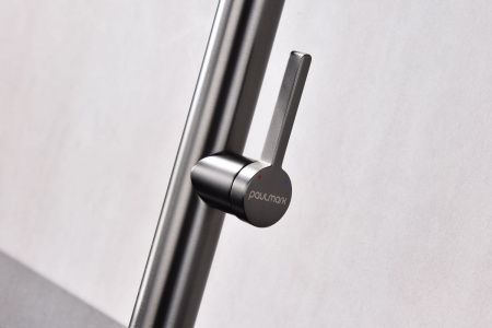 Смеситель для кухни Paulmark LEADER Le214101-GM на мойку серый