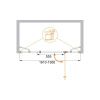 Душевая дверь Cezares ELENA ELENA-W-B-13-90+60/50-C-Cr 195х195 стекло прозрачное профиль хром