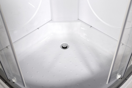 Душевая кабина AvaCan L510NLED+GM 100х100 четверть круга без крыши ориентация универсальная