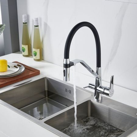 Смеситель для кухни Shevanik S278 на мойку хром